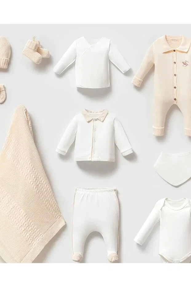 Детский комплект одежды для новорожденных трикотажный Rudolph Mert Baby, Nude Color — фото 4