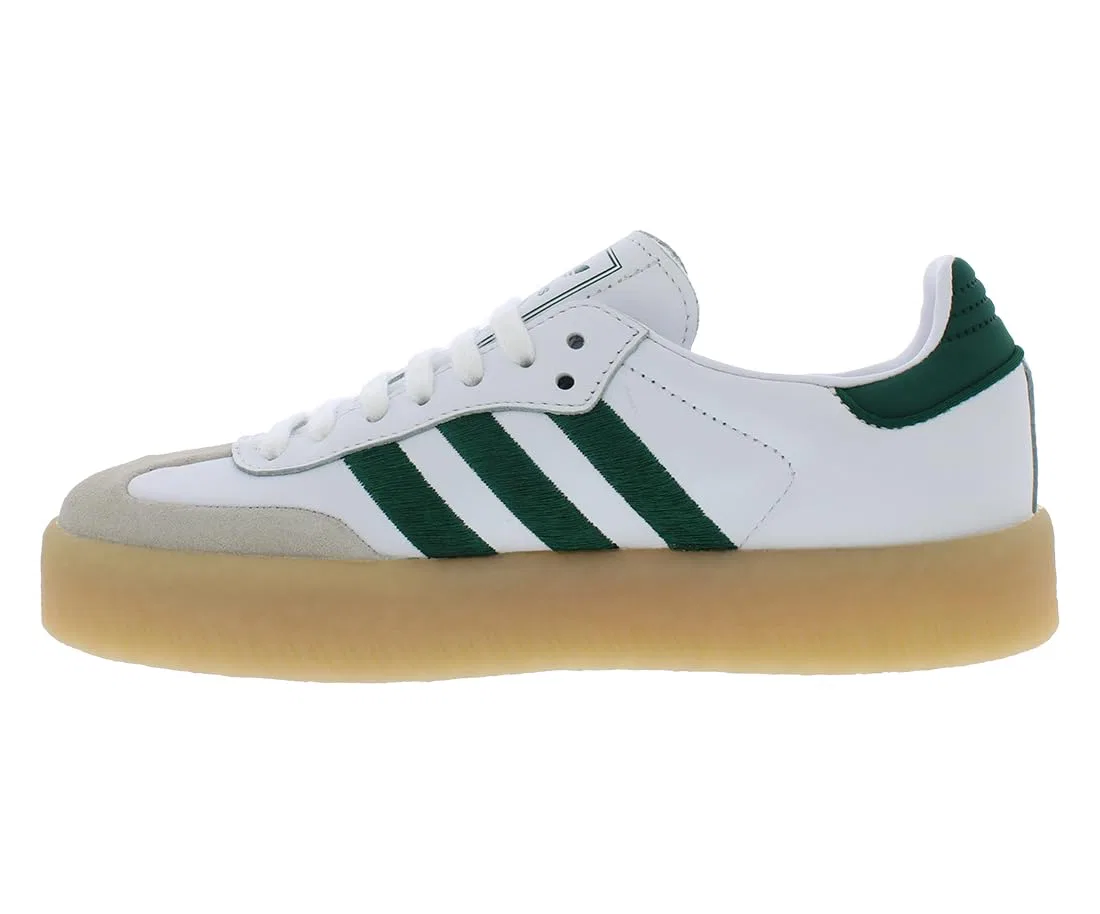 Детские кроссовки с замшевым верхом Adidas, White Green — фото 4