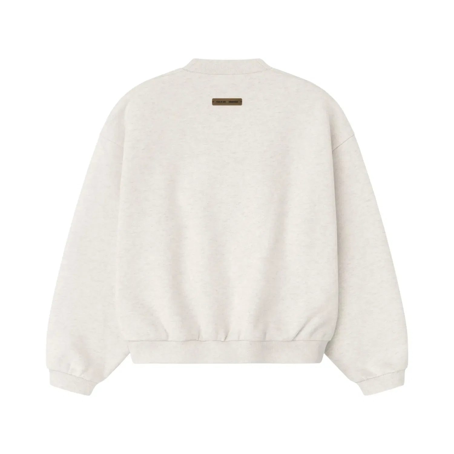 Классическая толстовка с круглым вырезом и тиснением Fear of God Essentials, кремовый — фото 2