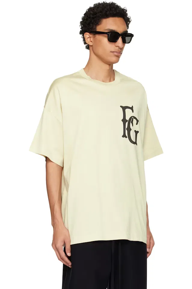 Кремовая футболка Cotton Rayon 26 Fear Of God — фото 2