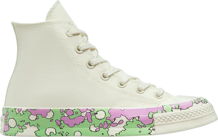 

Кроссовки Converse Wmns Chuck 70 High Crafted Florals, кремовый, Бежевый, Кроссовки Converse Wmns Chuck 70 High Crafted Florals, кремовый