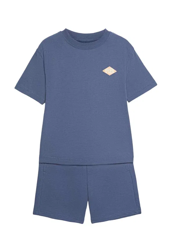 Комплект из 2 предметов: брюки спортивные, полосатые, 2 pack outfit set, Marks & Spencer Mix, синий — фото 2