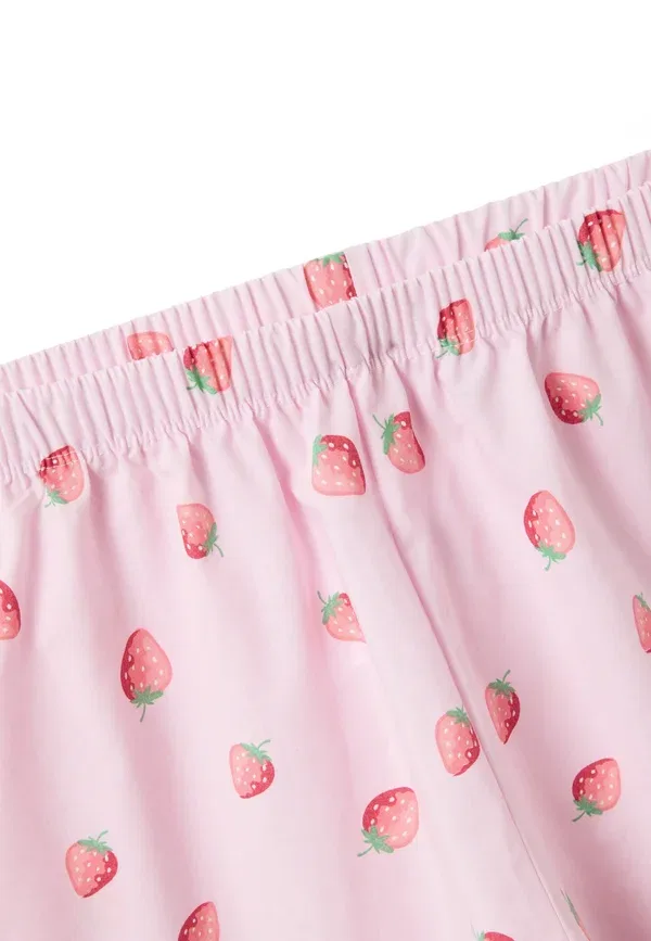 Комплект пижамы с принтом Pyjama set Ovs, белый, розовый — фото 4
