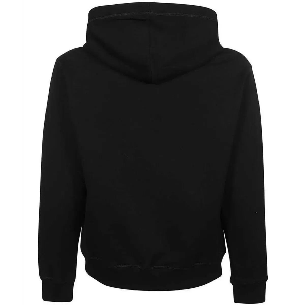 Мужской худи с тисненым логотипом с кленовым листом Dsquared2, Black — фото 2