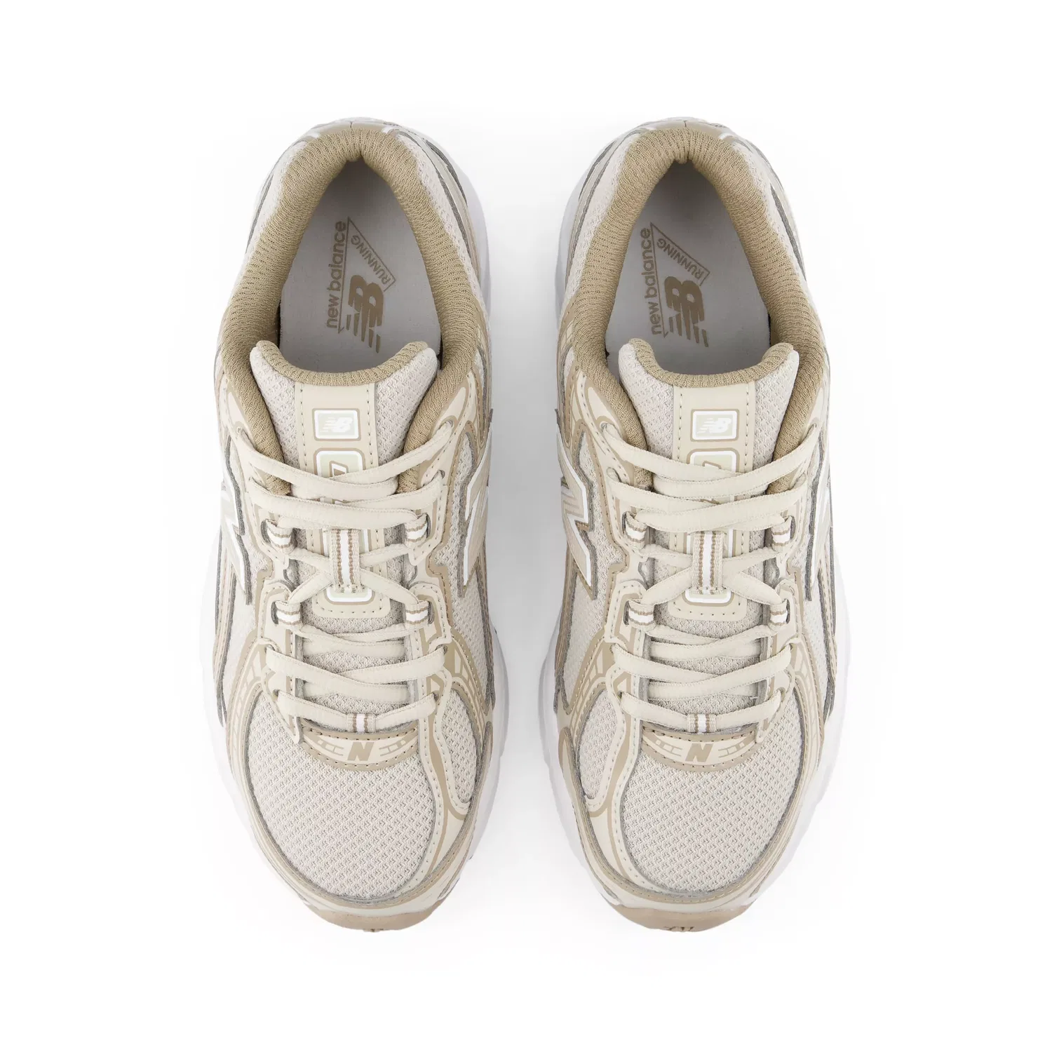 Детские кроссовки на шнуровке с амортизацией 740 Lace New Balance, Timberwolf With Driftwood — фото 4
