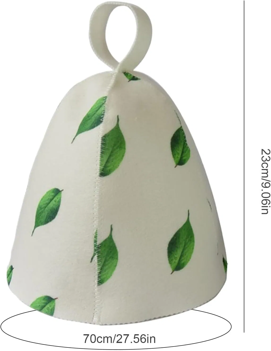 Шапочка для сауны из войлока, Wisylizv, Blätter — фото 4