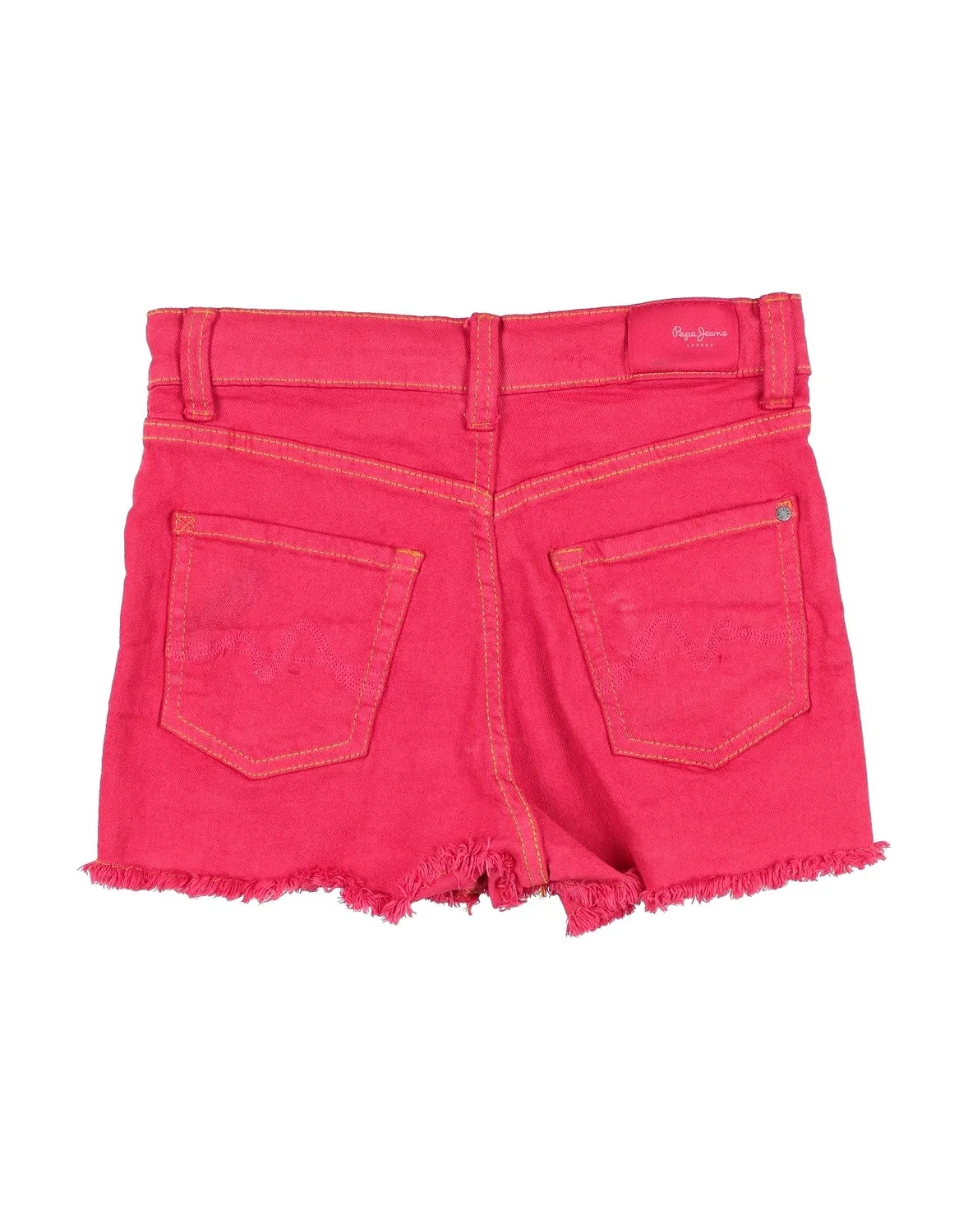 Джинсовые шорты с цветным литьем Pepe Jeans Heritage, фуксия — фото 2