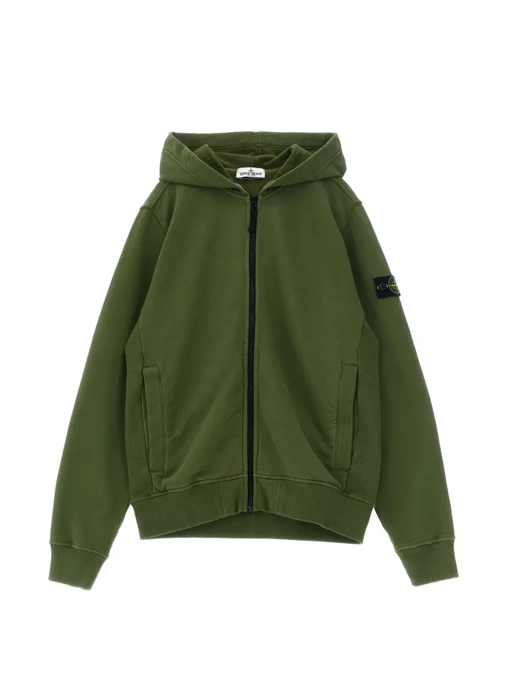 Толстовка с эмблемой компаса Stone Island Junior, зеленый