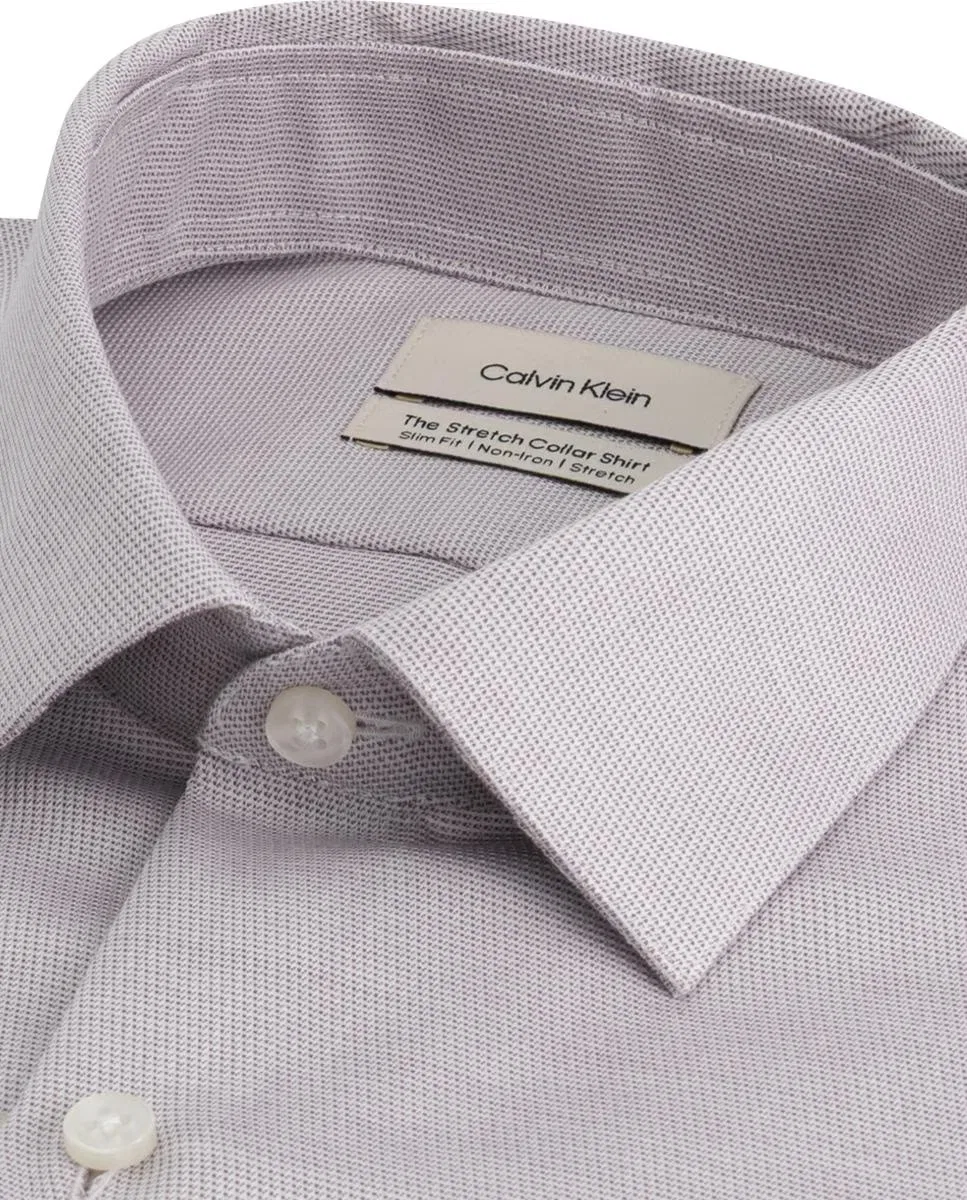 Мужская рубашка, Vestir Microestructura Tono, Calvin Klein, фиолетовый — фото 2
