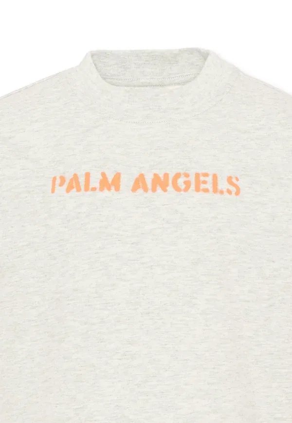 Футболка с принтом Palm Angels, серый — фото 3