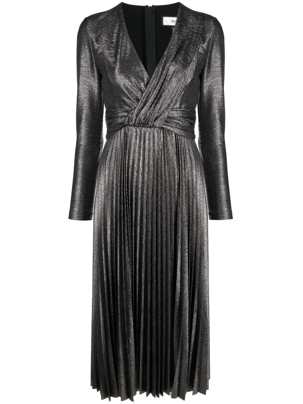 

Платье миди со складками Nissa, серебряный