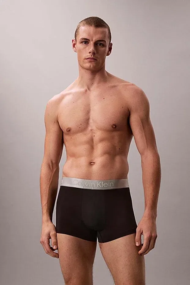Мужские боксеры с принтом 3-шт Calvin Klein, Black — фото 2
