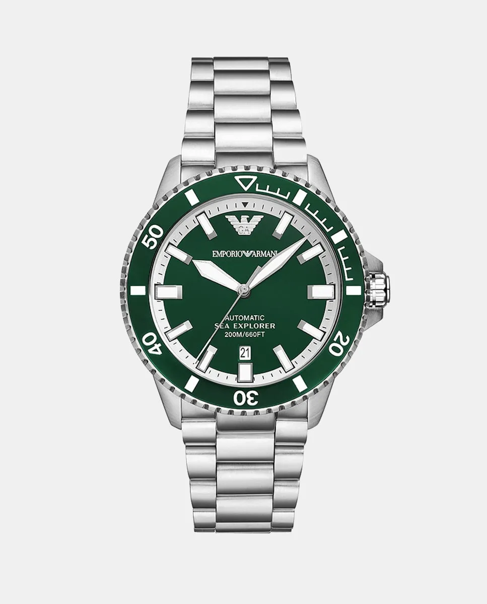

AR60080 Автоматические стальные мужские часы Emporio Armani, серебряный