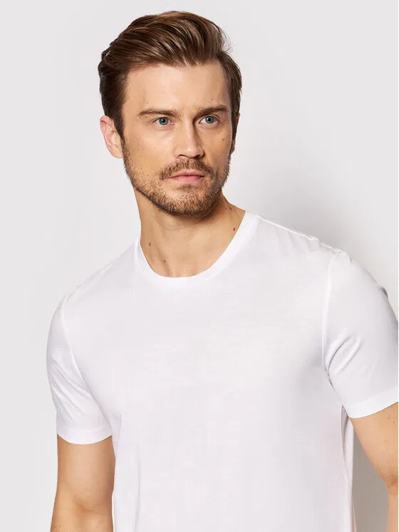 Футболка slim fit Tessler Boss, белый — фото 3