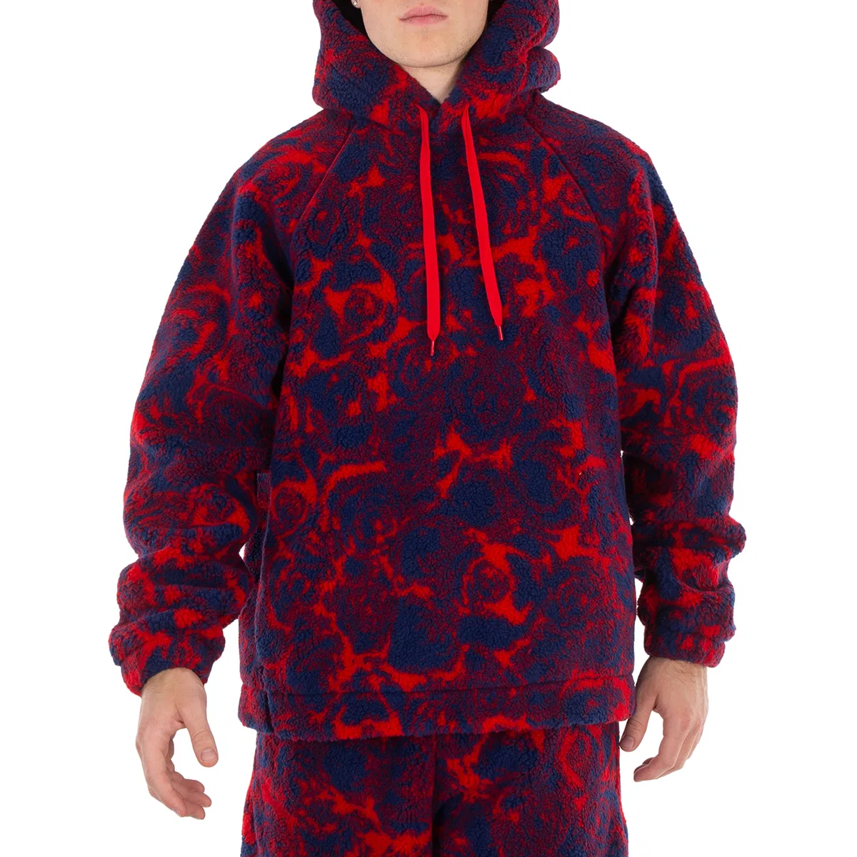 Худи с принтом Abstract Rose Print Fleece Burberry, Pillar Ip Pattern