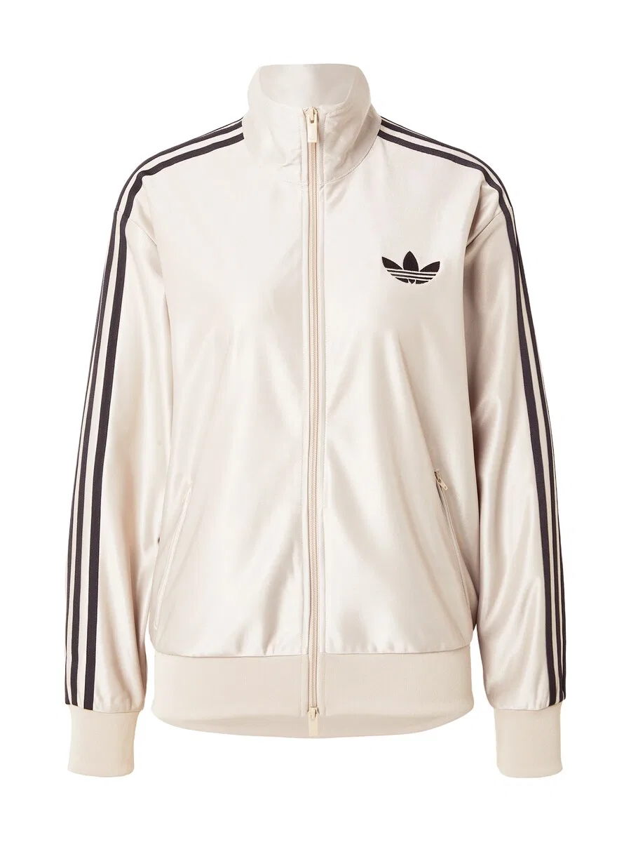 Худи на молнии ADIDAS ORIGINALS 'METALLIC FIREBIRD' цвета хаки