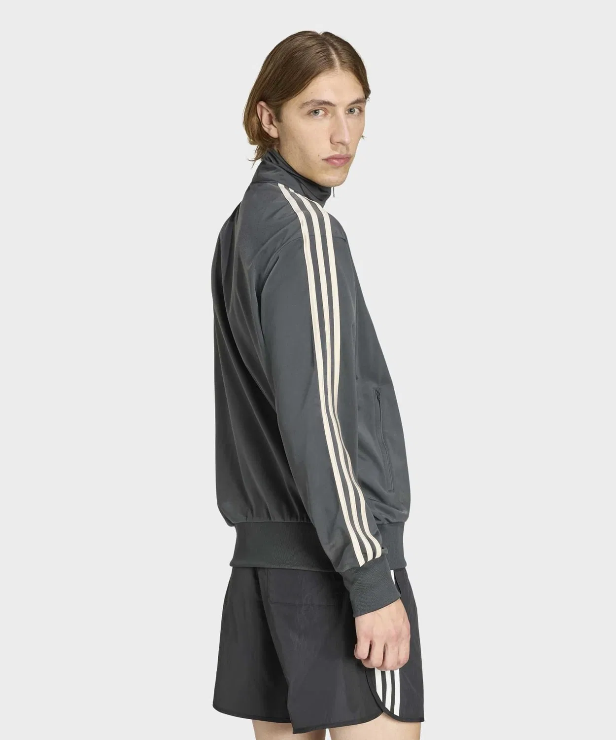 Мужская куртка-трактор с длинным рукавомFirebird Track Top Adidas, Grey — фото 2