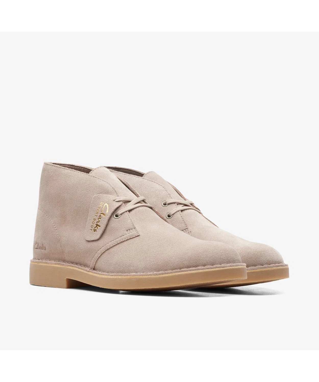 Ботинки пустынные Evolution с брендом Clarks, на шнуровке, бежевые — фото 4
