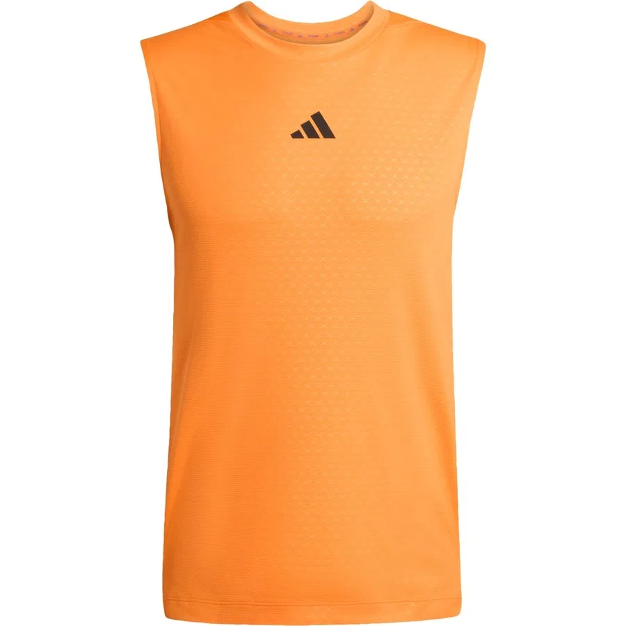 Спортивная майка-безрукавка с принтом D4T PrimeLift 3 Stripes adidas, Серый — фото 3