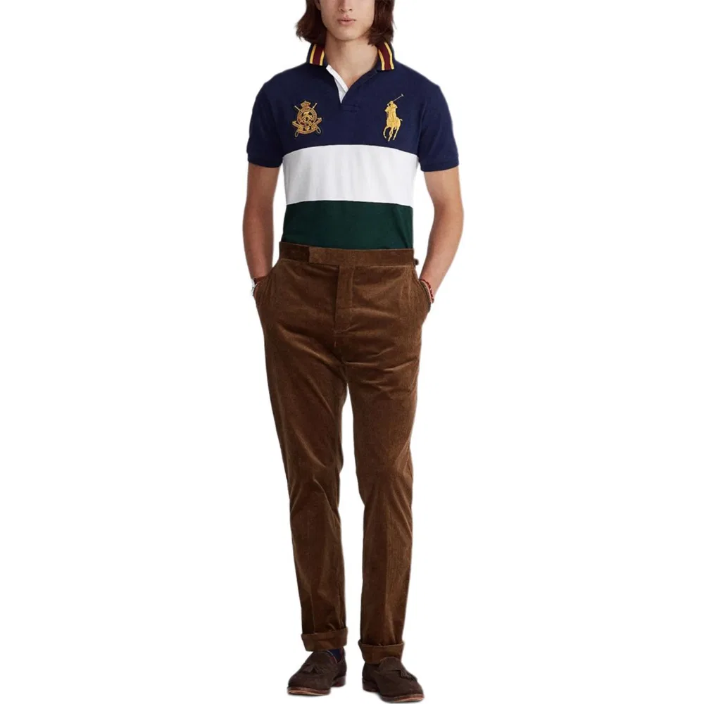 Мужское поло Slim Fit Big Pony Polo Ralph Lauren, Green — фото 4