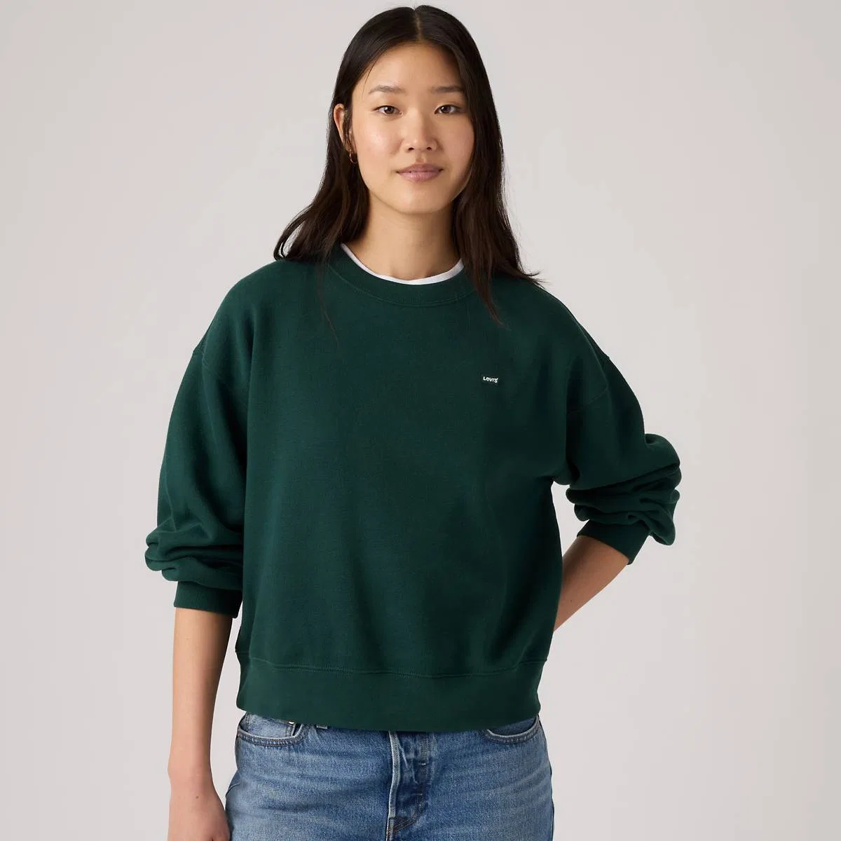 Повседневная толстовка с круглым вырезом Levi's, Pine Grove - Green