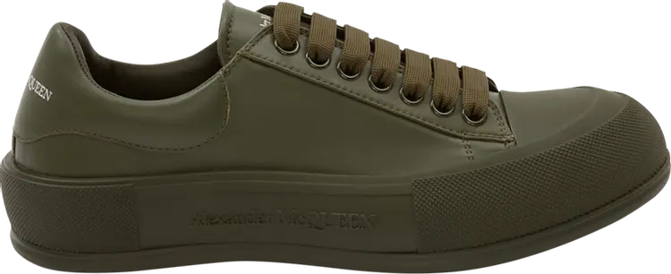 

Кроссовки Alexander McQueen Deck Lace Plimsoll Khaki, зеленый