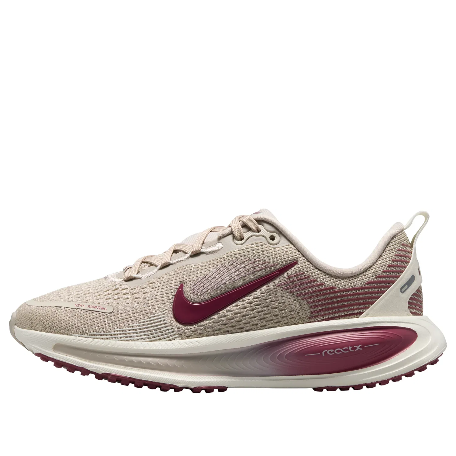 Детские кроссовки с сетчатым верхом Air Zoom Vomero 18 'Cream Sail' Nike, Cream Ii/Sail/Pink Smoke