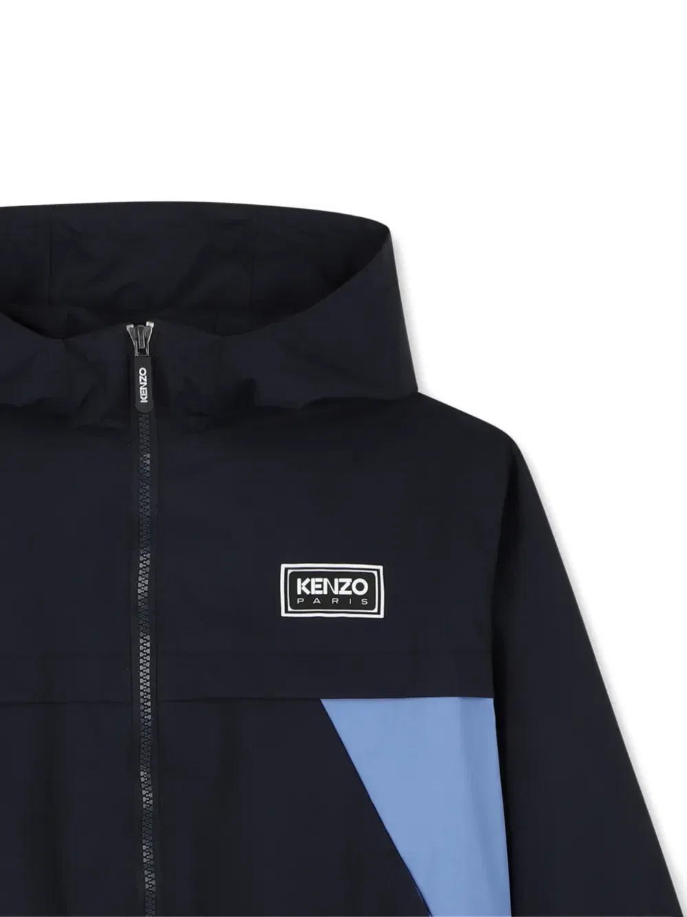 Куртка с капюшоном и нашивкой-логотипом Kenzo Kids, черный — фото 3