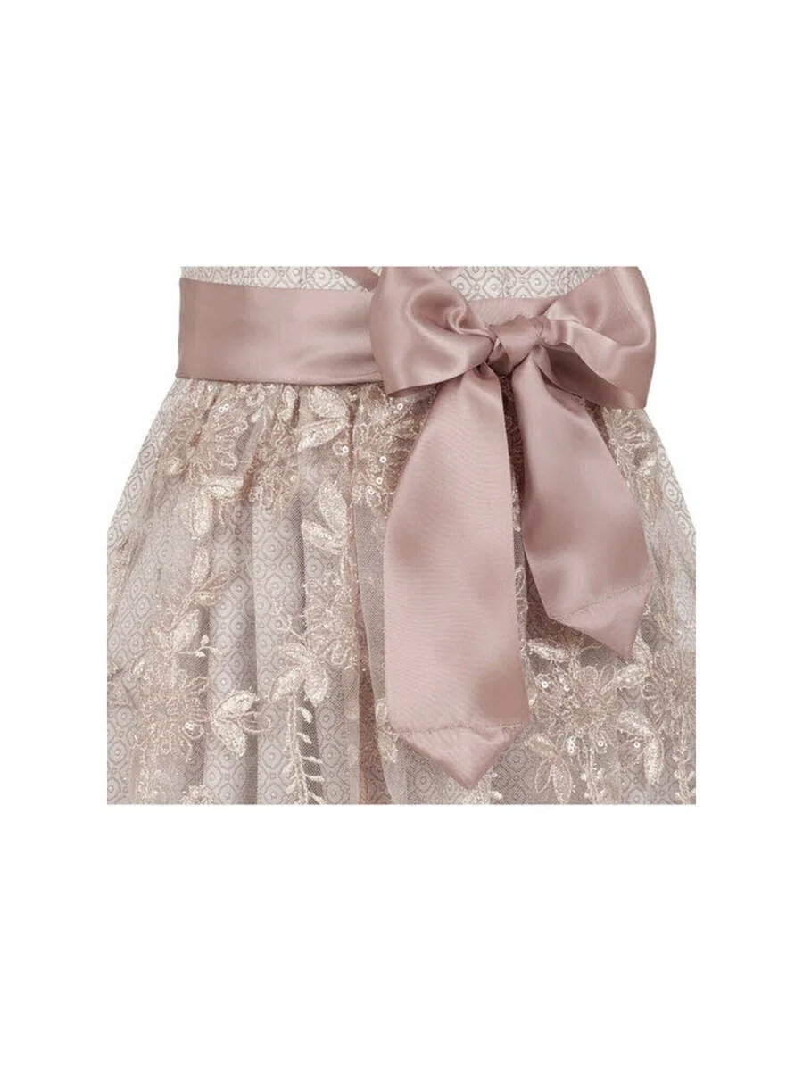 Платье Trachtenhof Nubler 'Kinderdirndl 3-teilig Stella' розового цвета — фото 3