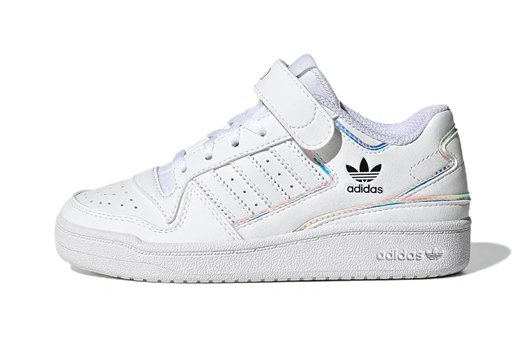 Детские кроссовки для скейтбординга с низким верхом FORUM Low White Adidas Originals, Белый