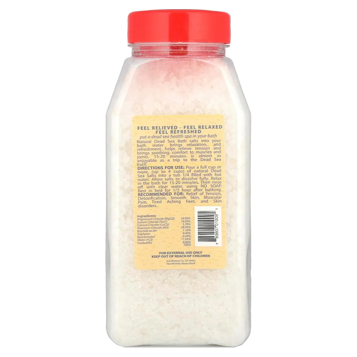 Соль для ванн Мертвого моря Sea Minerals, 907 г, Nutral — фото 2