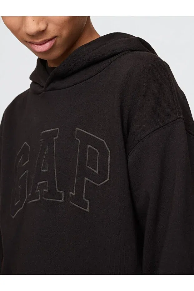 Детские свитшот для мальчиков с длинным рукавом Gap, Black-001 — фото 2
