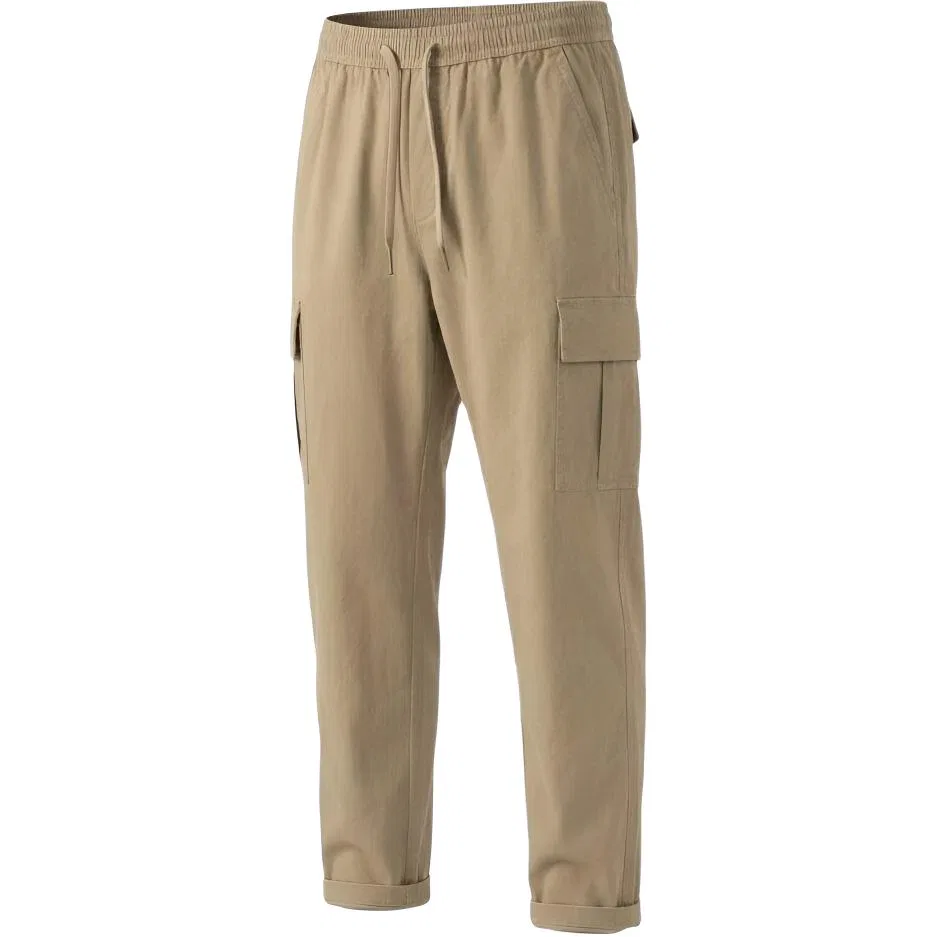 Детские унисекс брюки свободного прямого кроя с множеством карманов Red bean, Khaki