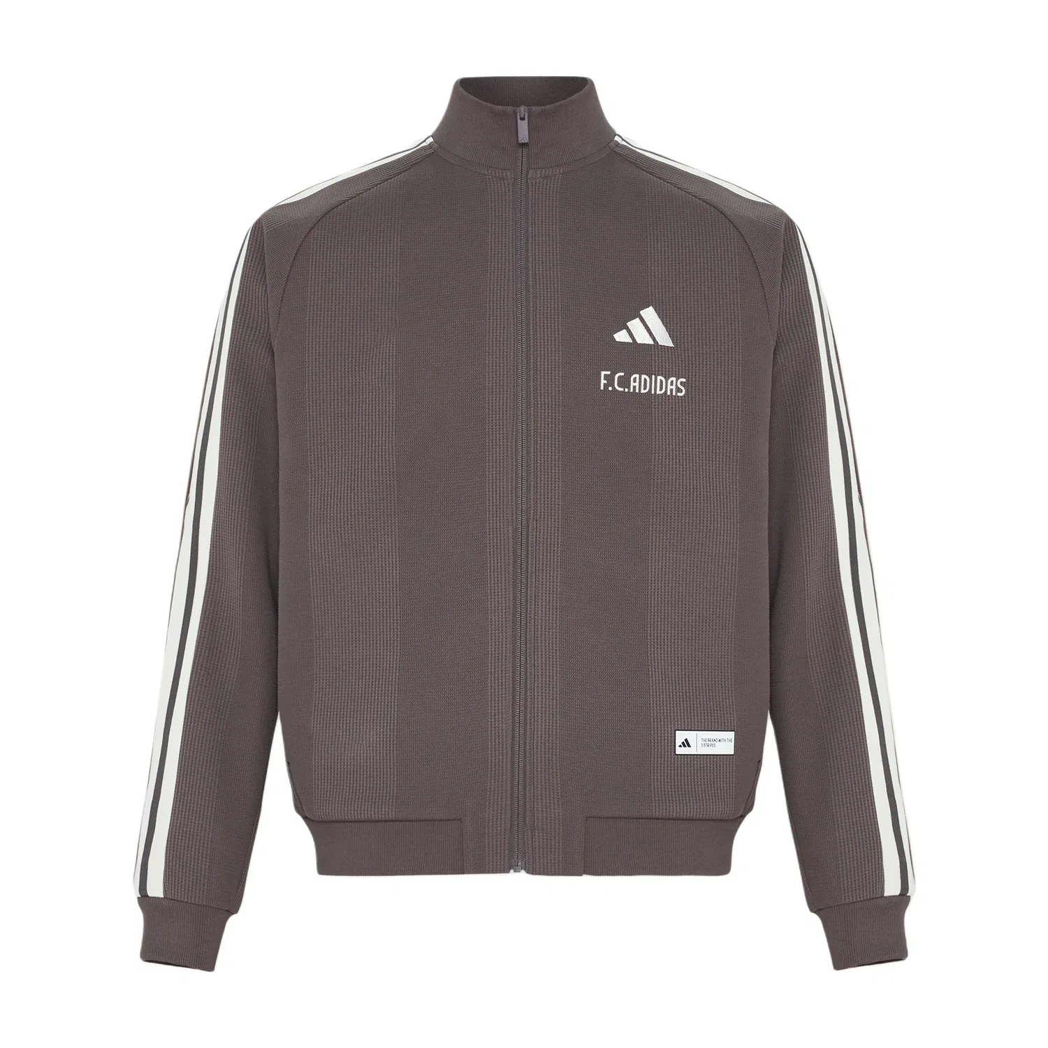 Мужское пальто с воротником-стойкой, прямой крой, Charcoal Gray, Adidas