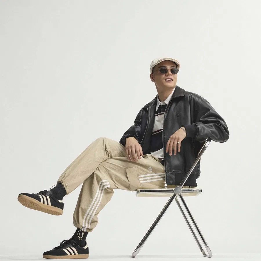 Спортивные брюки карго с тремя полосками 3-Stripes Cargo adidas, Хаки — фото 3