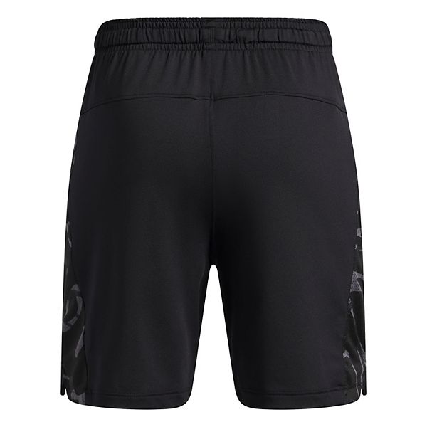 Шорты для мальчиков 8-20 лет tech vent print blocked Under Armour, Black With Castlerock — фото 2