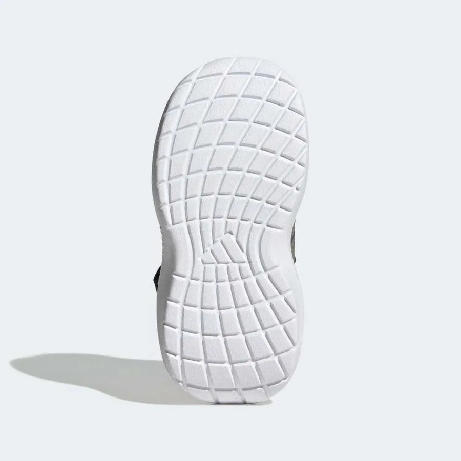 Детские кроссовки с синтетической кожи Lightorama Rnr El I adidas, Серый — фото 3
