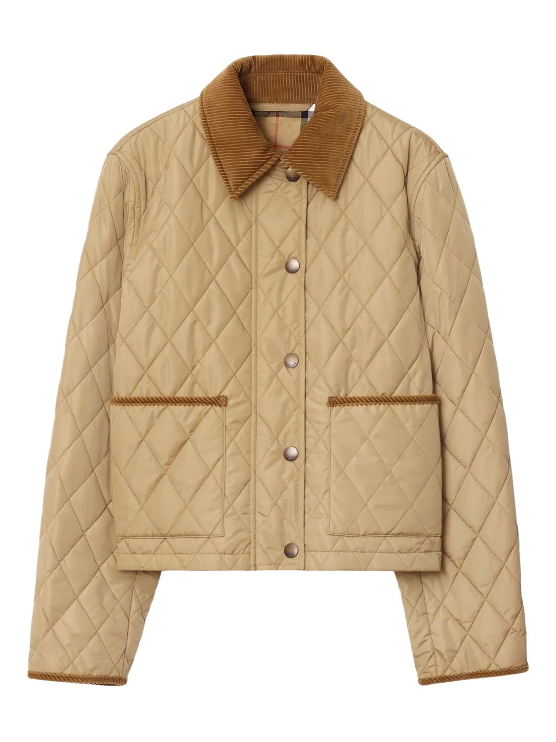 Куртка с стеганой отделкой Burberry, бежевый