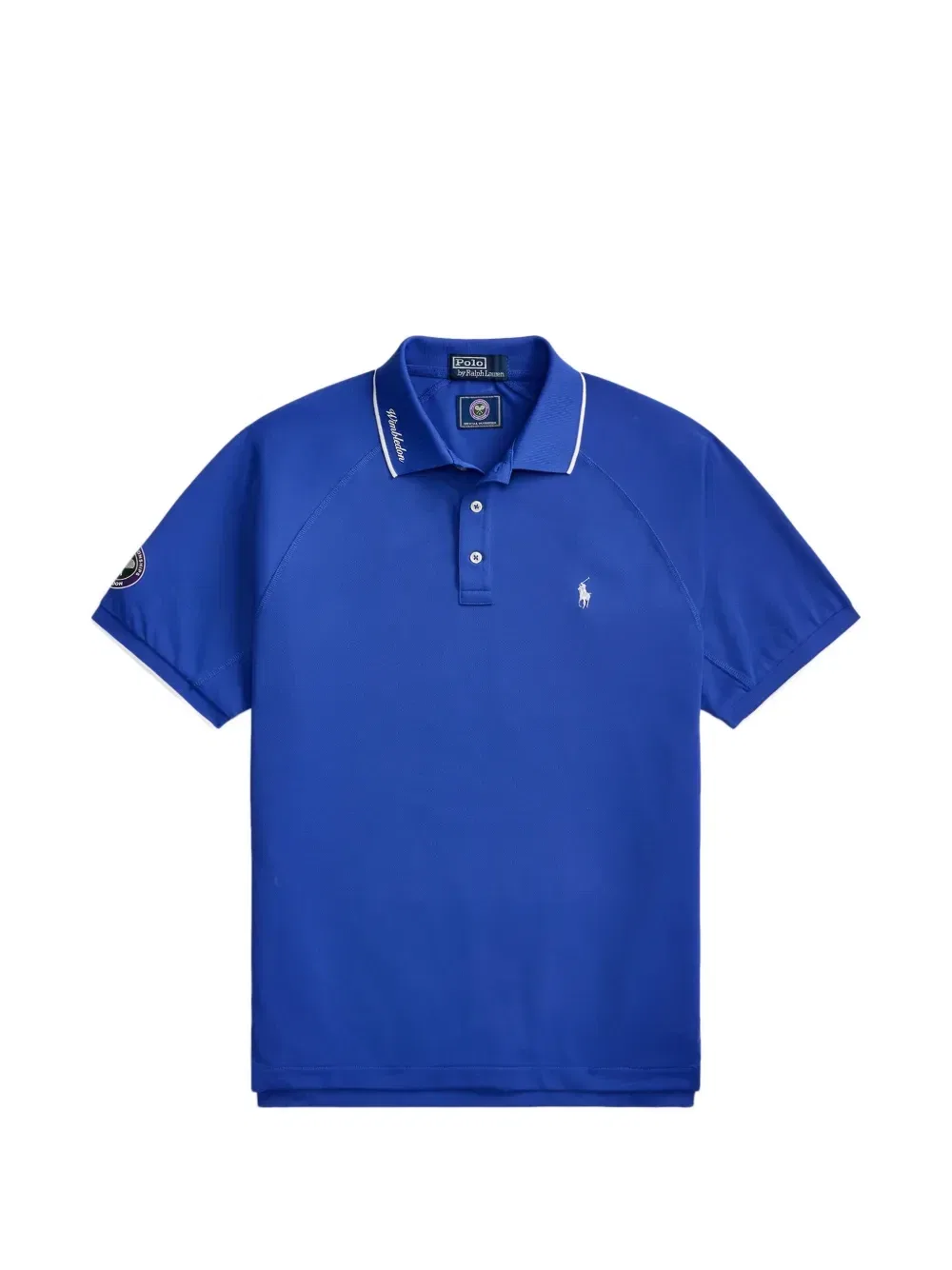Рубашка-поло с делкой в полоску Polo Ralph Lauren, синий