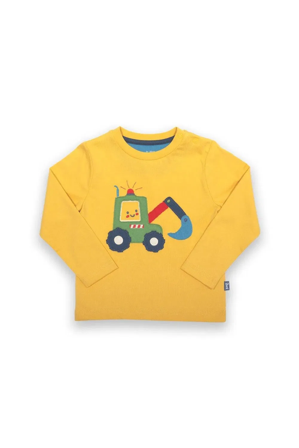 Детская футболка с принтом Happy Digger Kite, Yellow