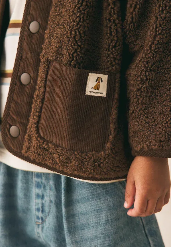 Куртка флисовая Fleece jacket Next, шоколадный коричневый