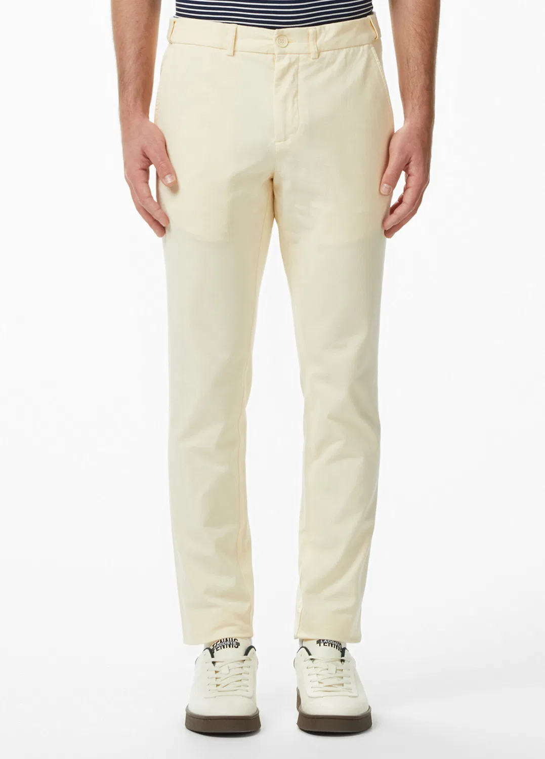 Чиносы Lacoste Slim Fit, бежевый — фото 2