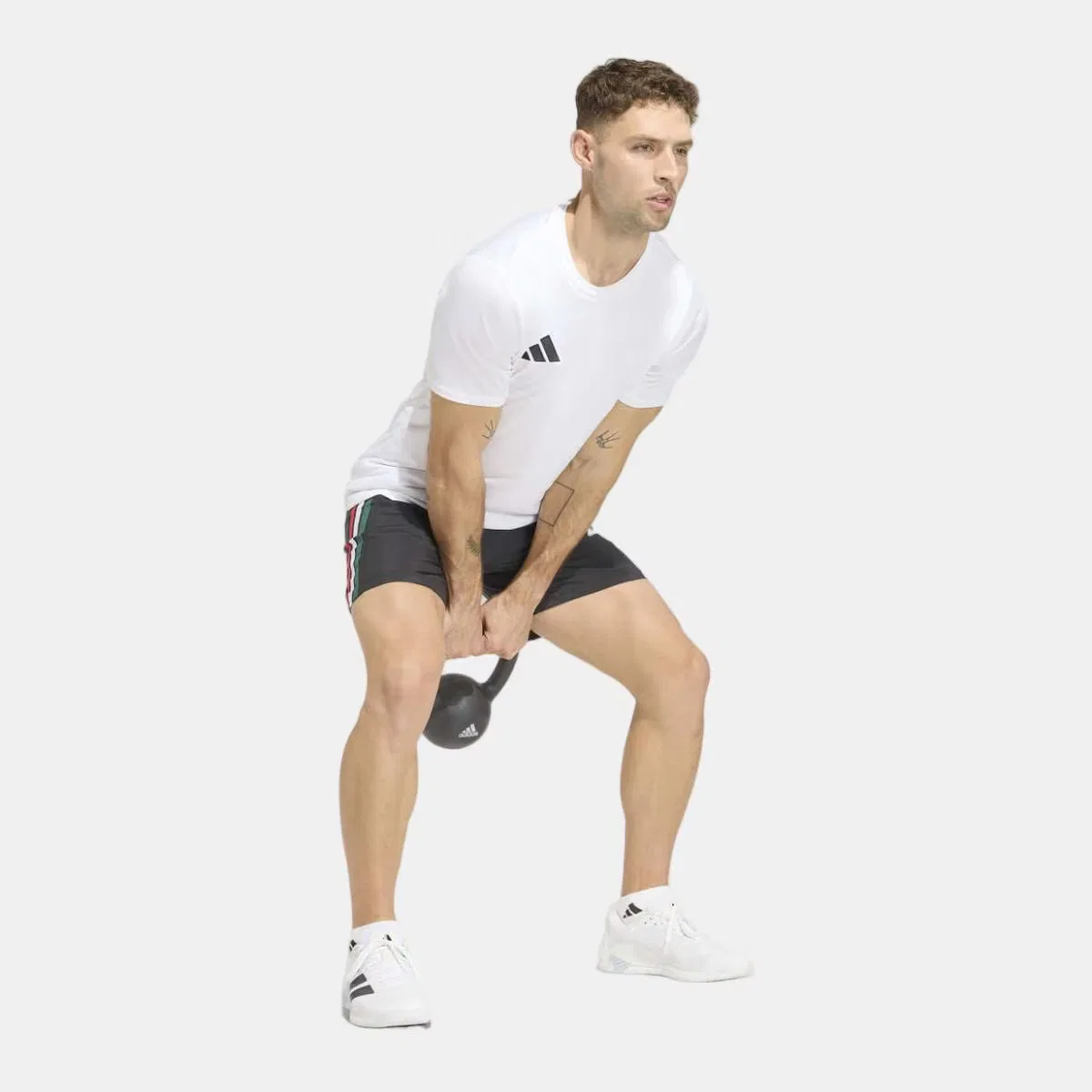 Мужская футболка, Workout Essentials Base, adidas, черный — фото 3