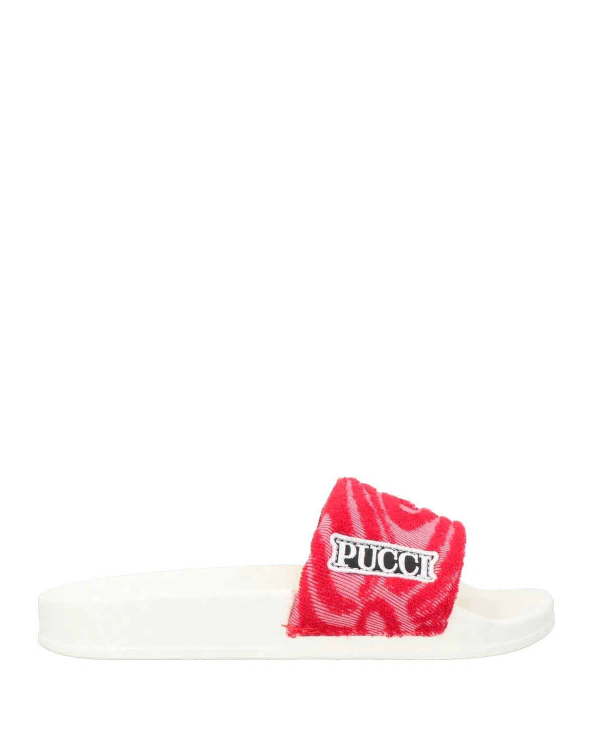 Детские сланцы для девочек с жаккардом Pucci, красный