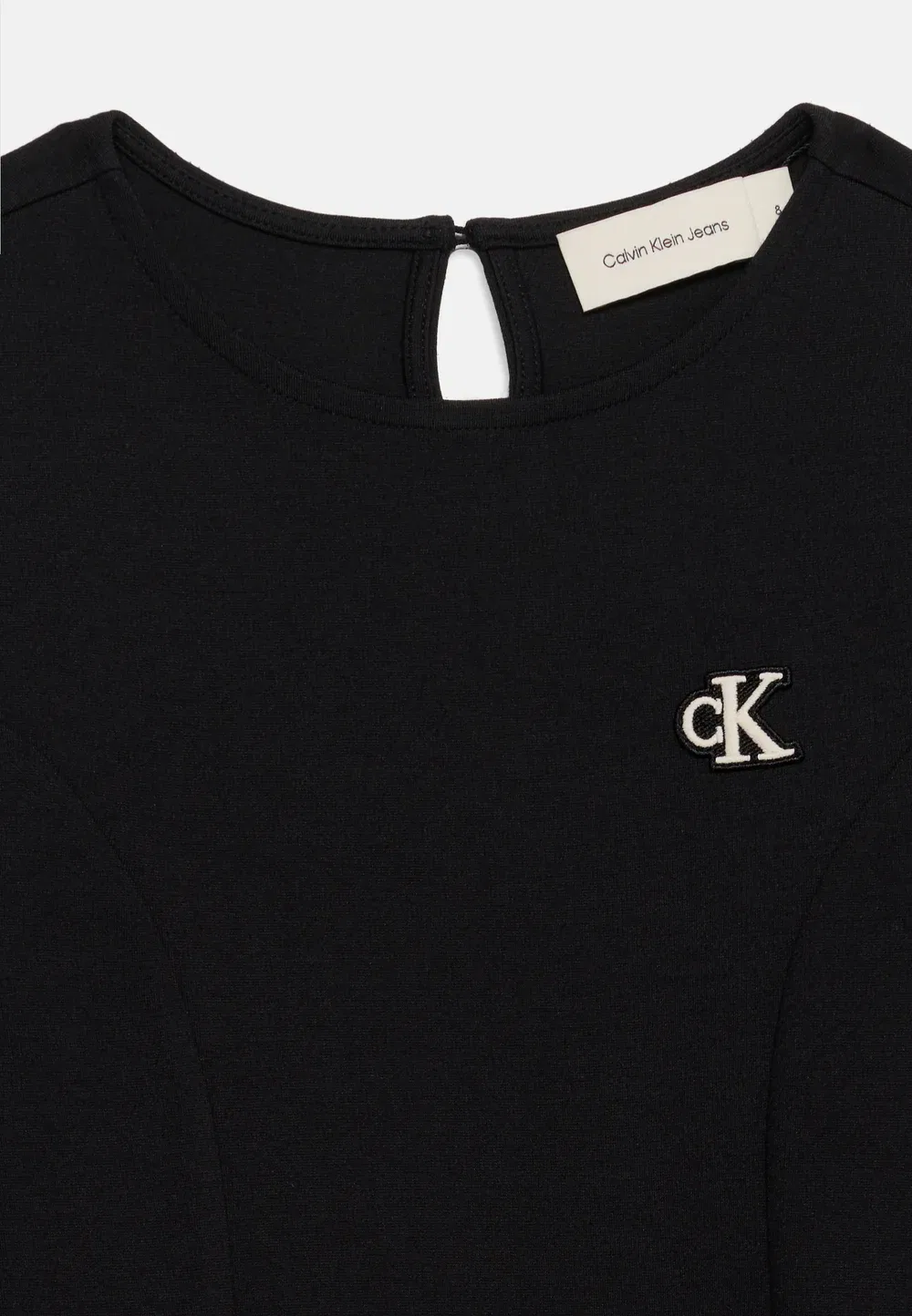 Платье пунто со швом - трикотажное платье Calvin Klein Jeans, Black — фото 4