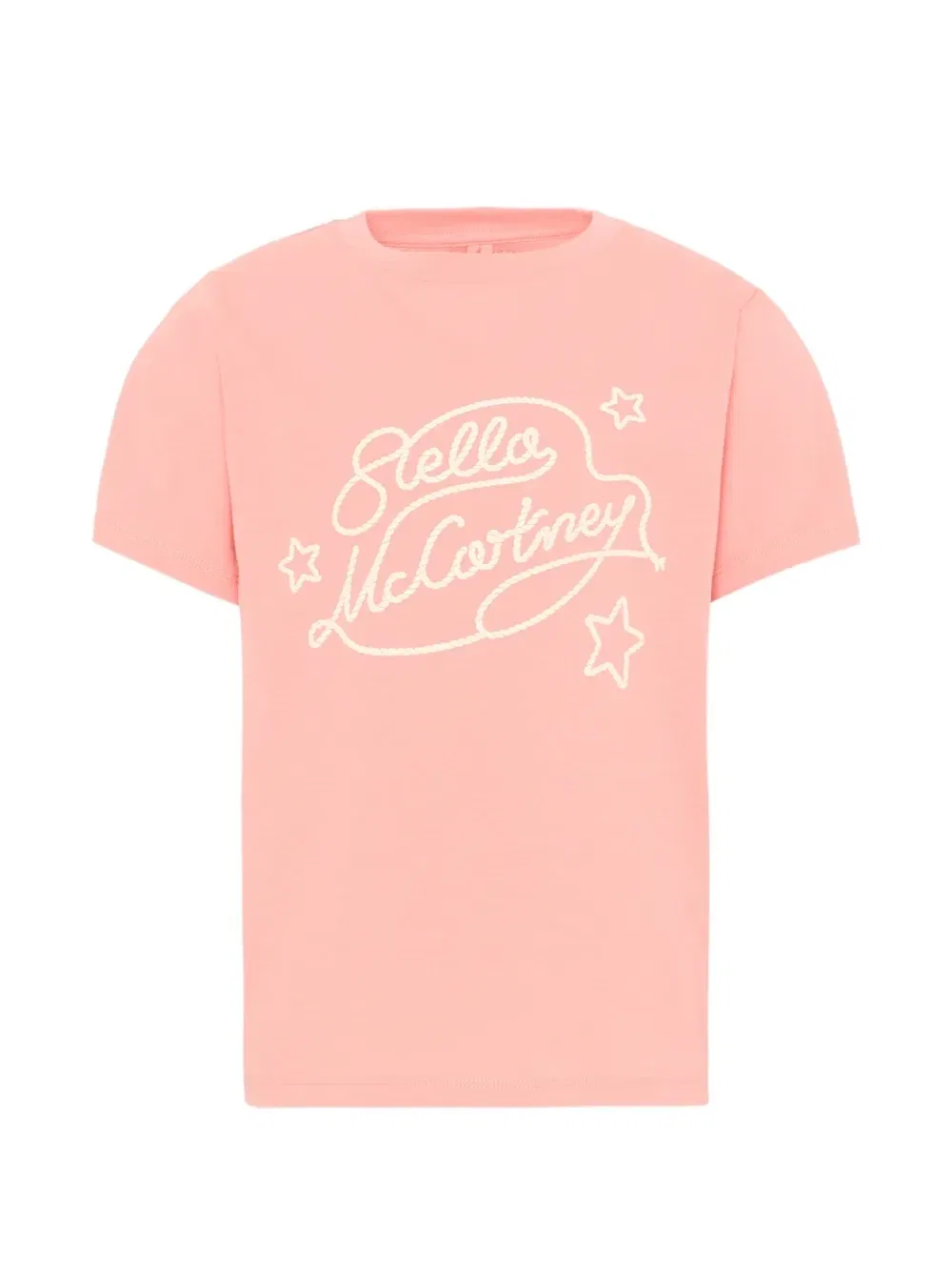 Футболка с логотипом Stella Mccartney Kids, розовый