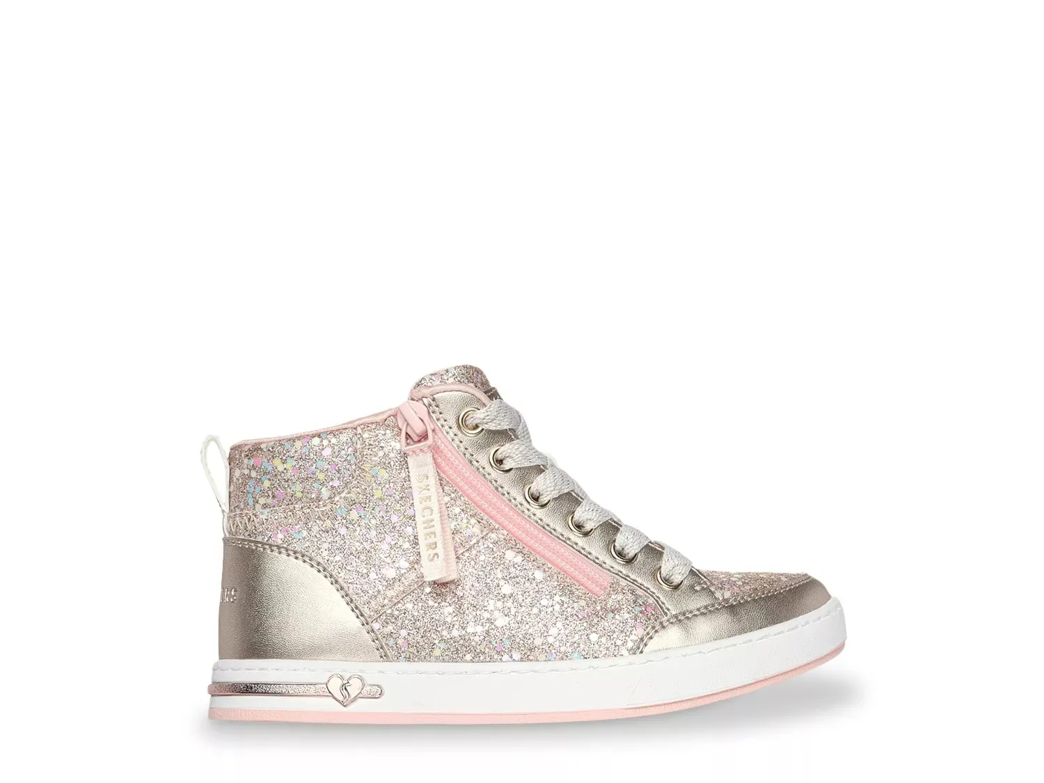 Кроссовки Skechers Shoutouts Glitter Queen — детские, золотисто-металлические — фото 3