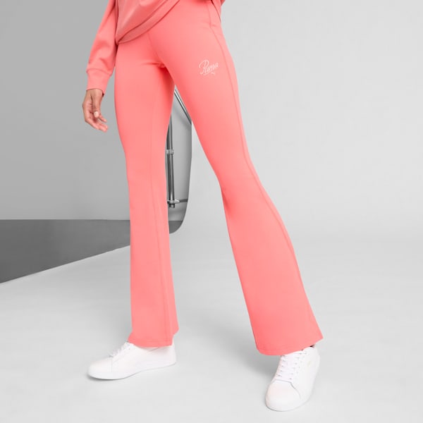 

Женские расклешенные леггинсы Puma Essentials Script, красный