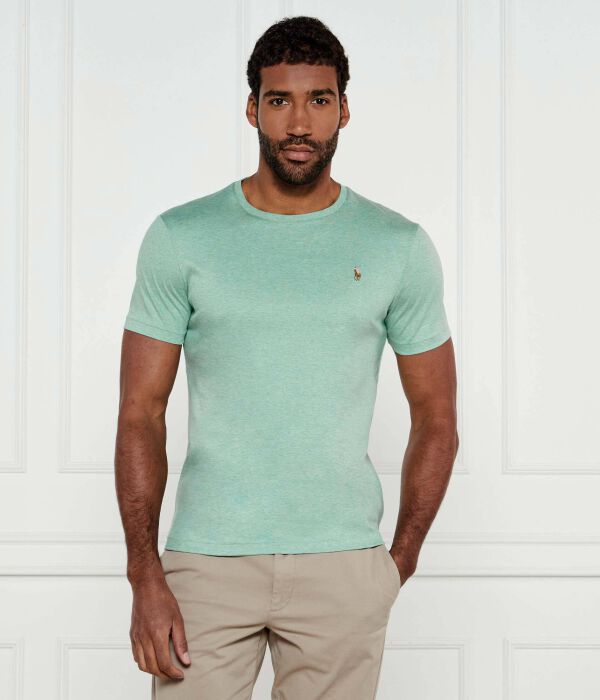 

Футболка Polo Ralph Lauren Custom Slim Fit, зеленый