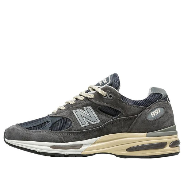 

Кроссовки 991 v2 made in uk 'grey navy' New Balance, серый